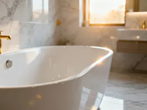 Eleganckie, szmaragdowe zasłony welurowe w nowoczesnym salonie, tworzące przytulną i stylową aranżację okna.